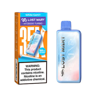 White Gami+ Lost Mary MT35000 Turbo