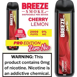 Breeze Pro Zero Nicotine 2000 Puffs