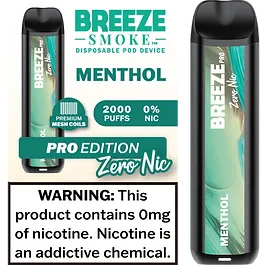 Breeze Pro Zero Nicotine 2000 Puffs