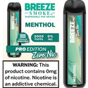 Breeze Pro Zero Nicotine 2000 Puffs