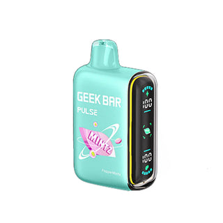 Turquoise vape device with 'Geek Bar' branding on a white background